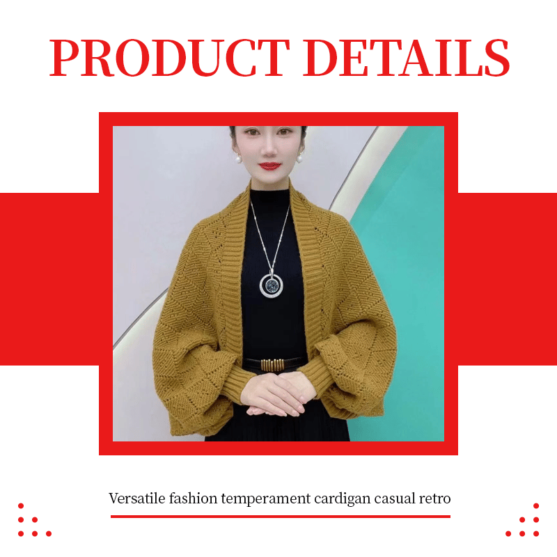 Eryla – Cardigan in Maglia a Punto Rete
