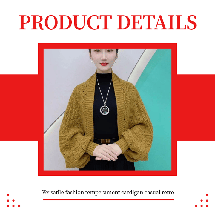 Eryla – Cardigan in Maglia a Punto Rete
