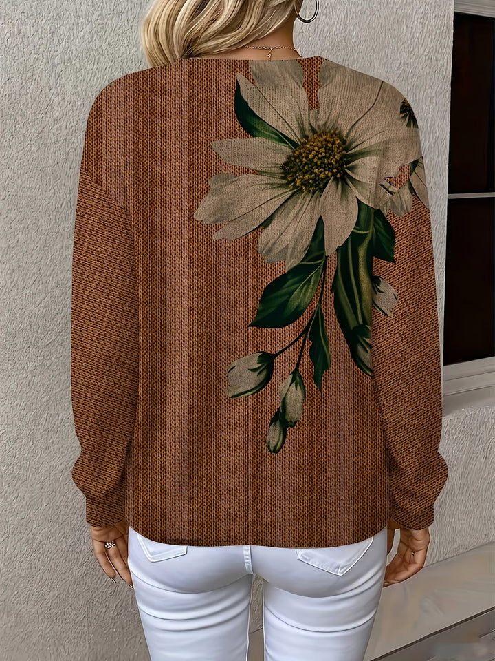 Caleia – Stampa Floreale All Over in Maglia, Maglione