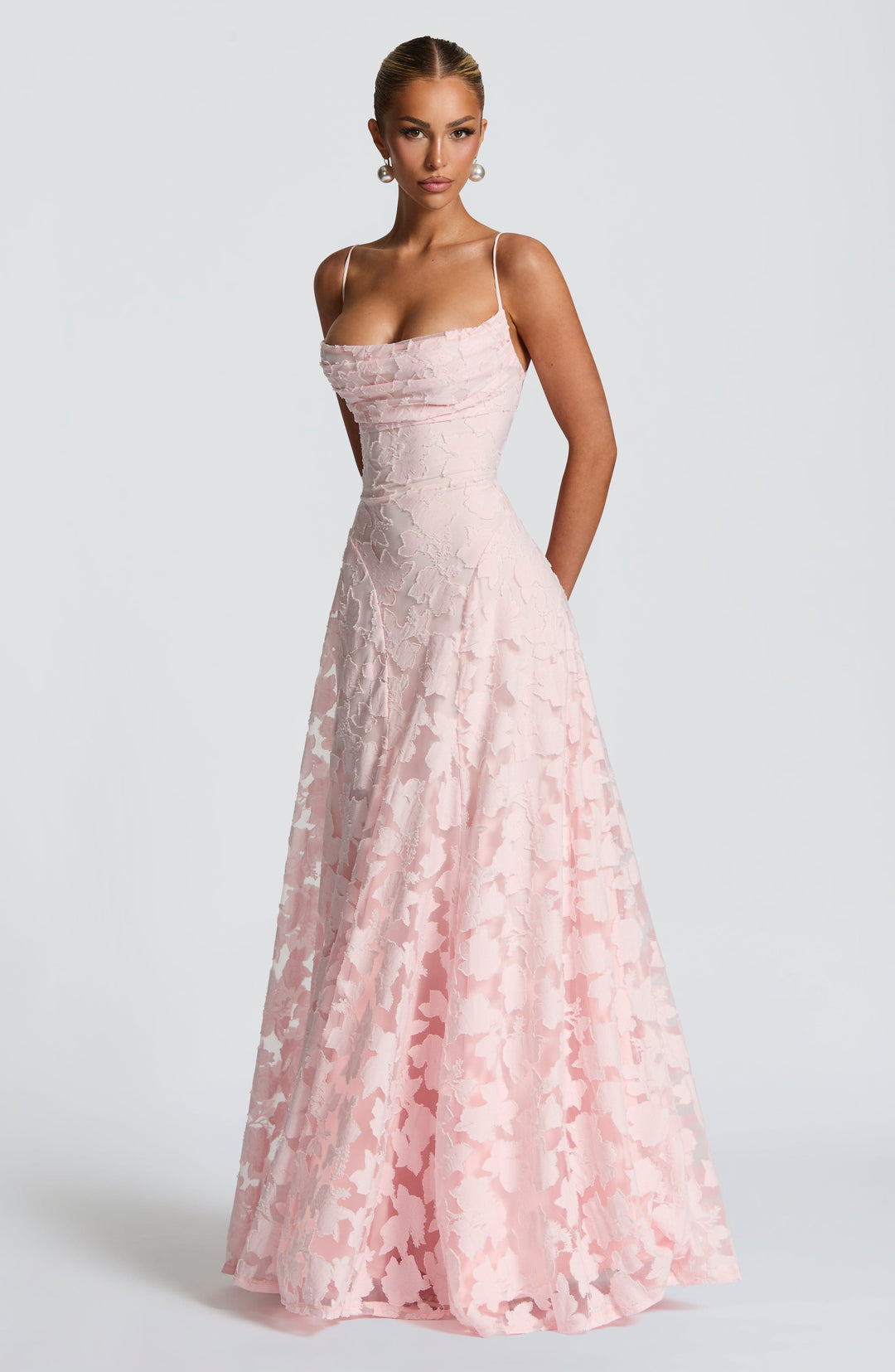 Caleia – Abito Maxi in Pizzo con Corsetto