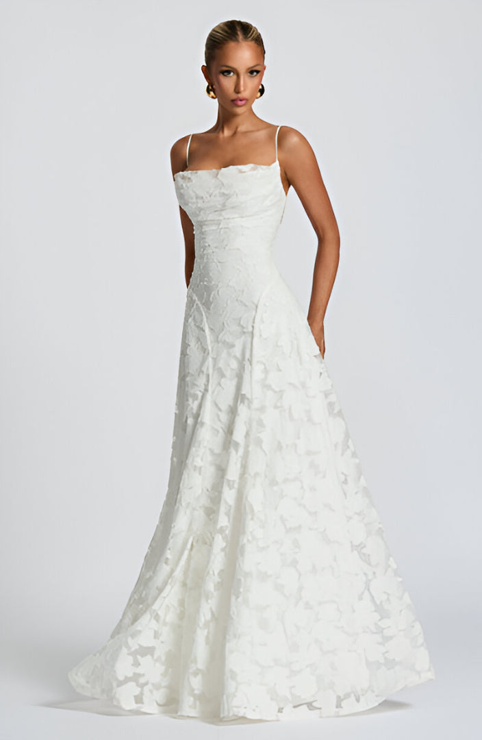 Caleia – Abito Maxi in Pizzo con Corsetto