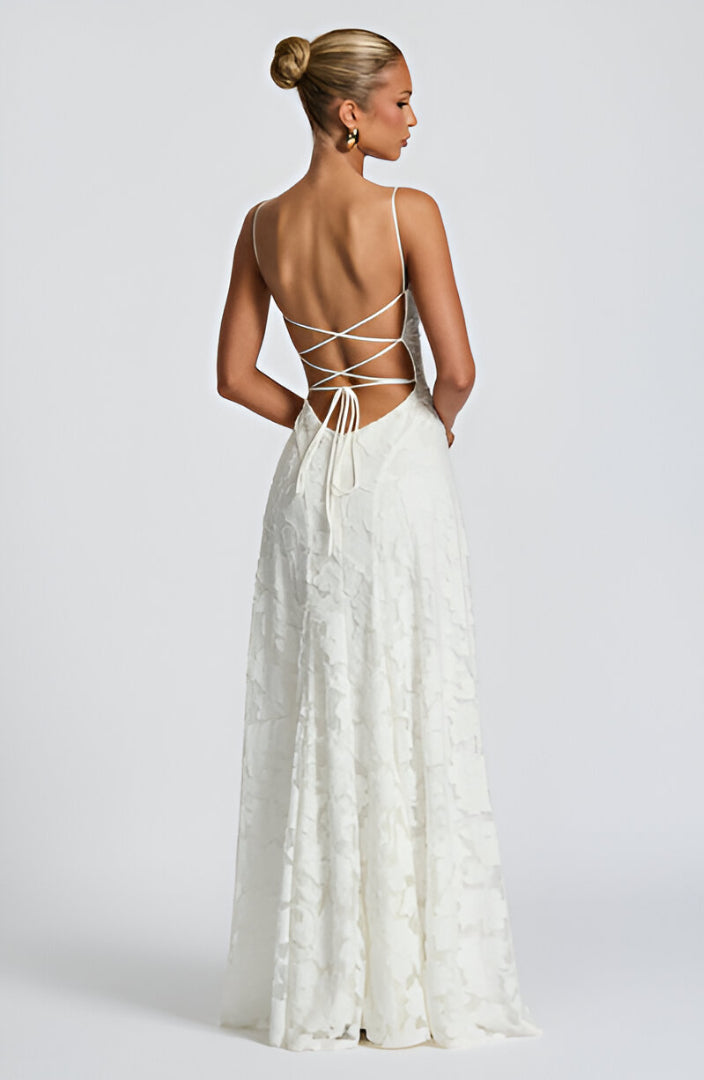 Caleia – Abito Maxi in Pizzo con Corsetto