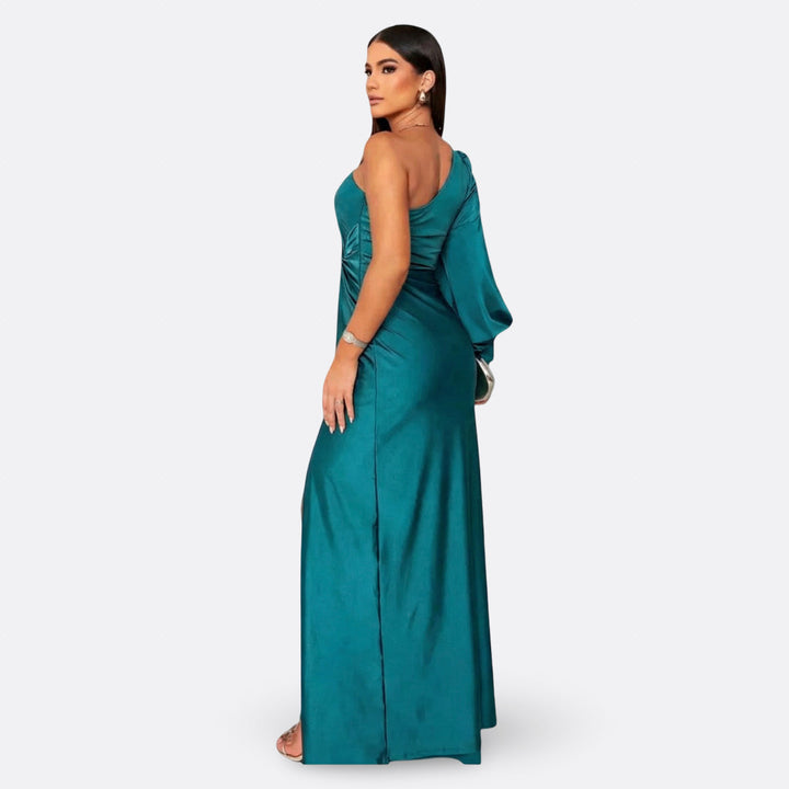 Silara – Abito Maxi in Tessuto con Scollo a V