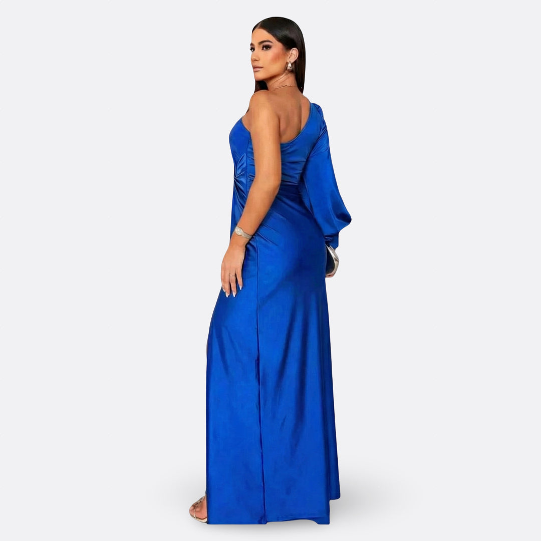 Silara – Abito Maxi in Tessuto con Scollo a V