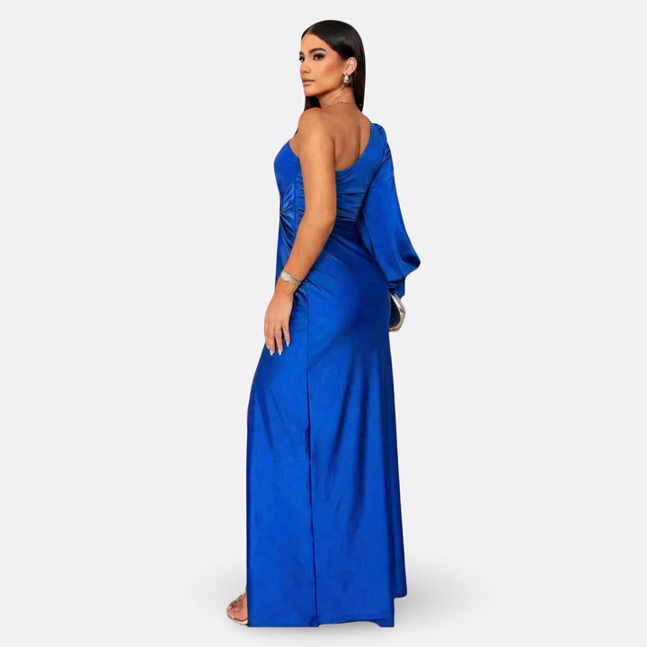 Silara – Abito Maxi in Tessuto con Scollo a V