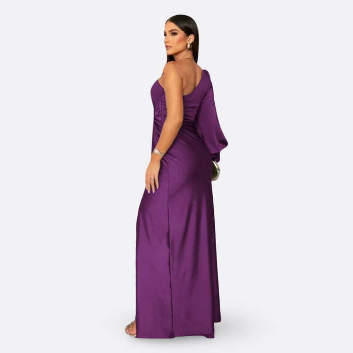 Silara – Abito Maxi in Tessuto con Scollo a V
