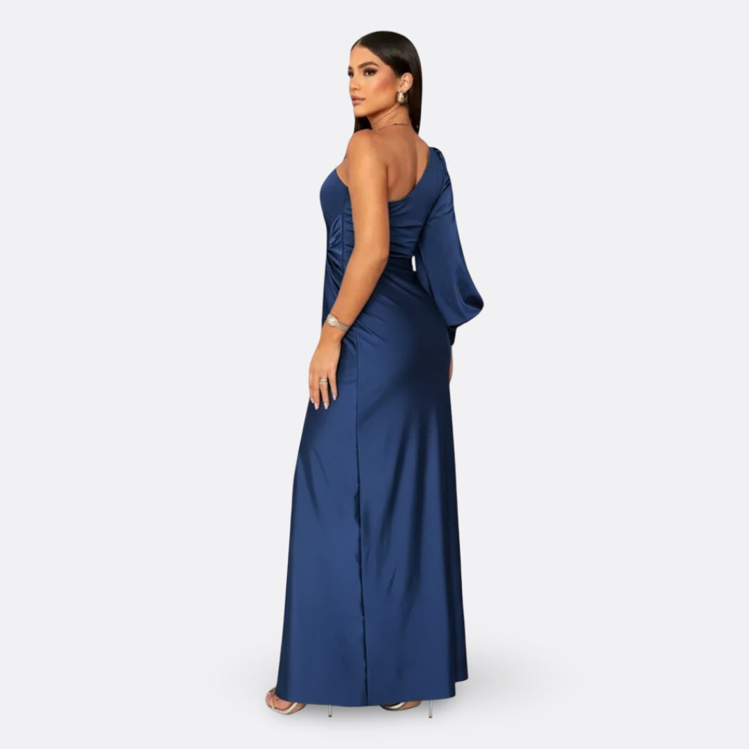 Silara – Abito Maxi in Tessuto con Scollo a V