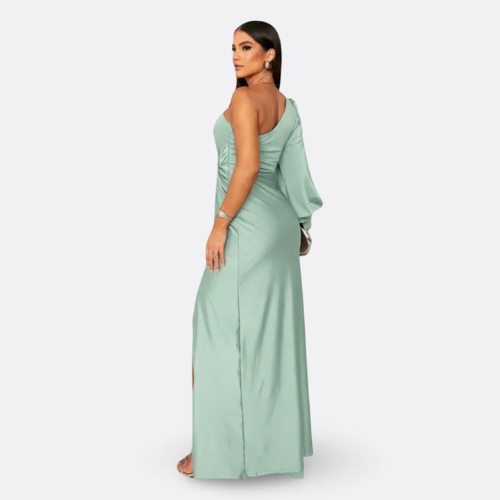 Silara – Abito Maxi in Tessuto con Scollo a V