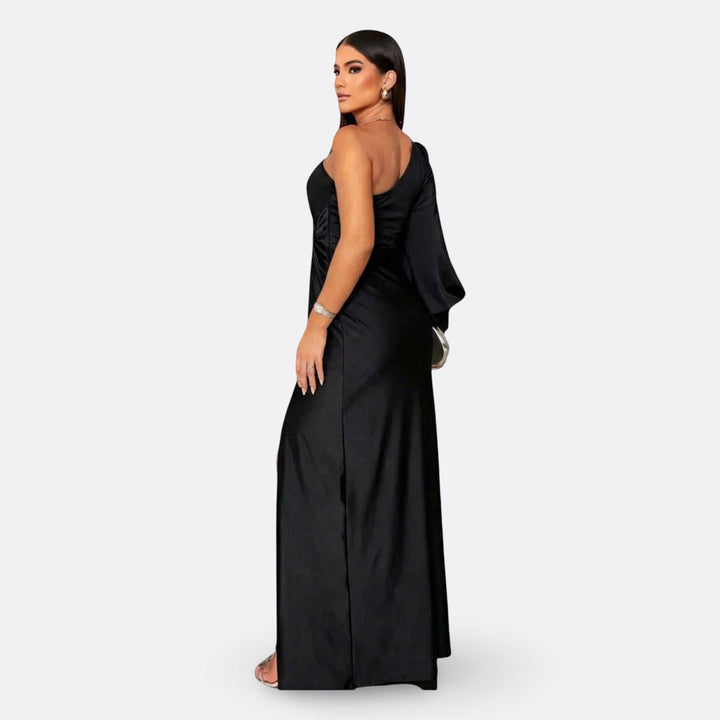 Silara – Abito Maxi in Tessuto con Scollo a V