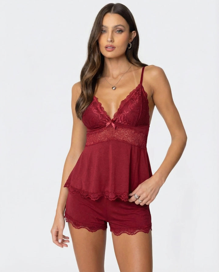 Neraya – Scollatura a V Profonda in Pizzo, Set di Lingerie