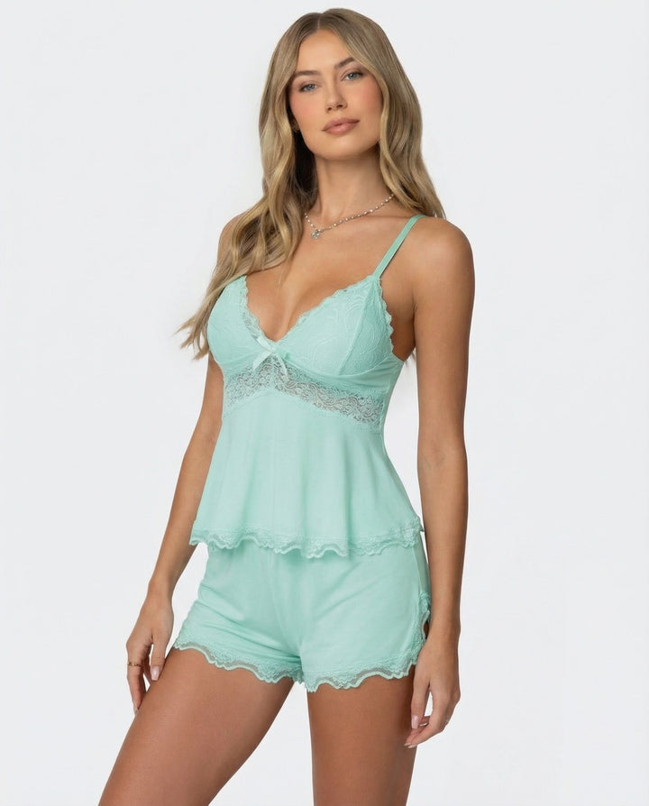 Neraya – Scollatura a V Profonda in Pizzo, Set di Lingerie