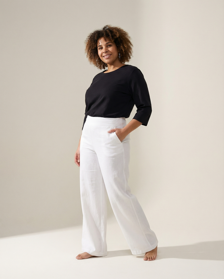 Pantaloni a Gamba Dritta