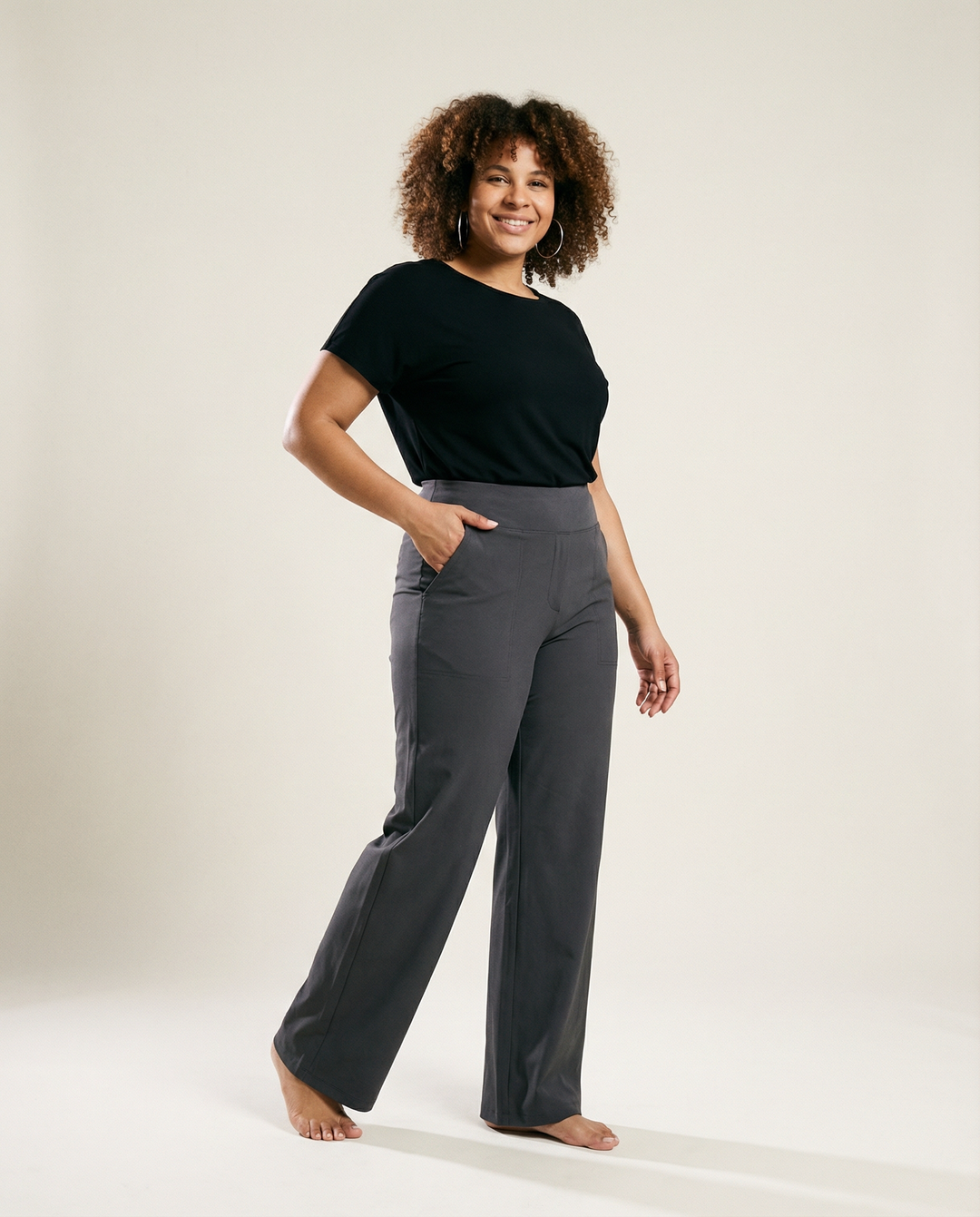 Pantaloni a Gamba Dritta