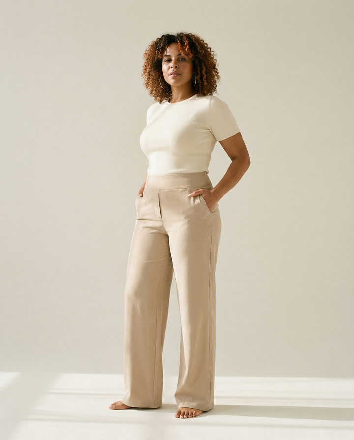 Pantaloni a Gamba Dritta