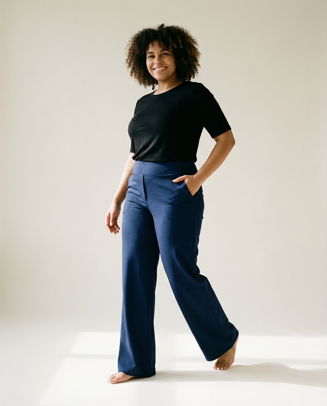 Pantaloni a Gamba Dritta