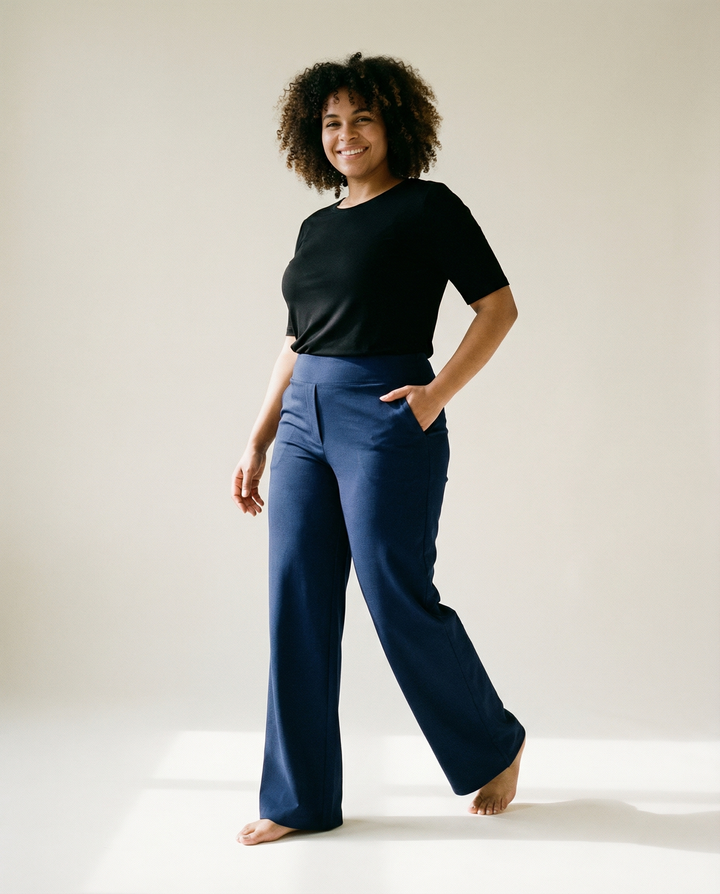 Pantaloni a Gamba Dritta