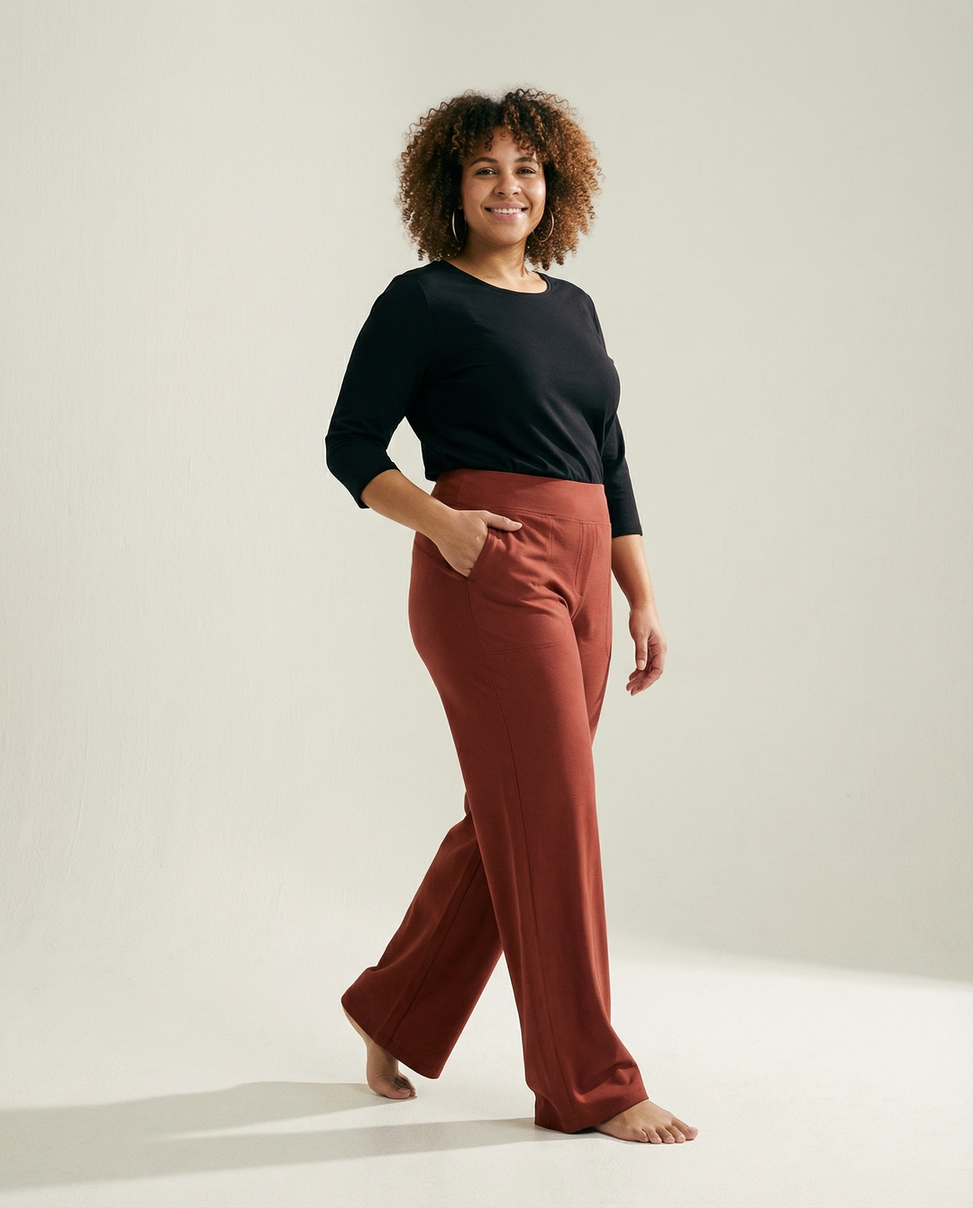 Pantaloni a Gamba Dritta