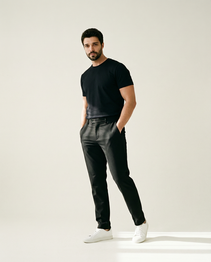 A 4 Vie Elasticizzati Pantaloni