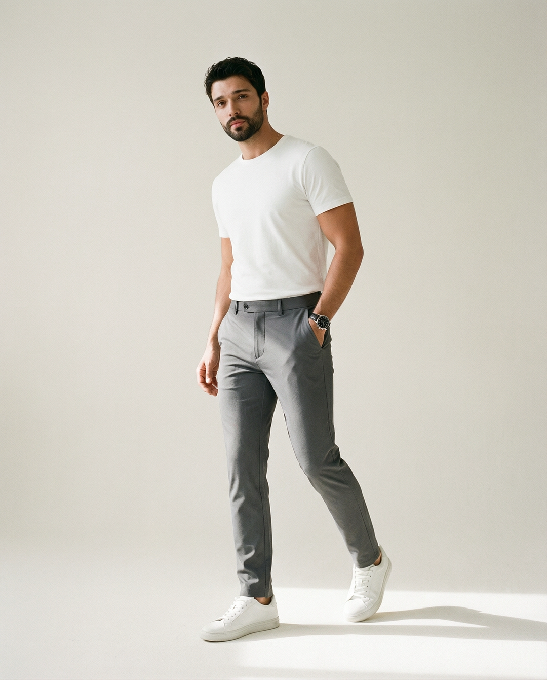 A 4 Vie Elasticizzati Pantaloni