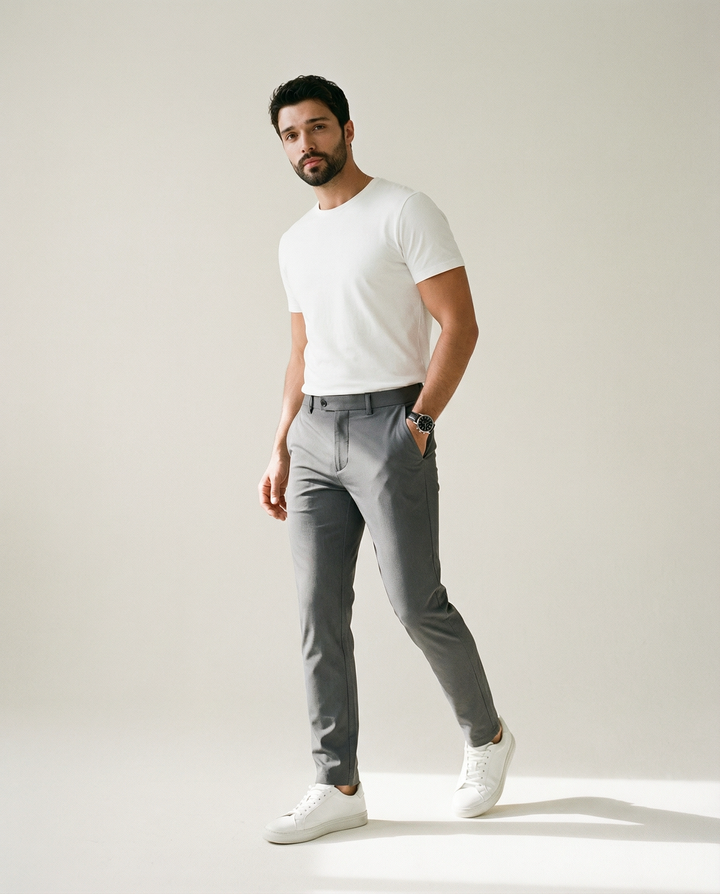 A 4 Vie Elasticizzati Pantaloni