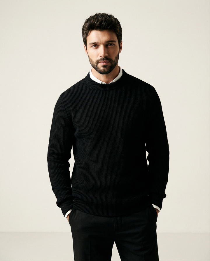 A Maglia Fine in Misto Cashmere Maglione