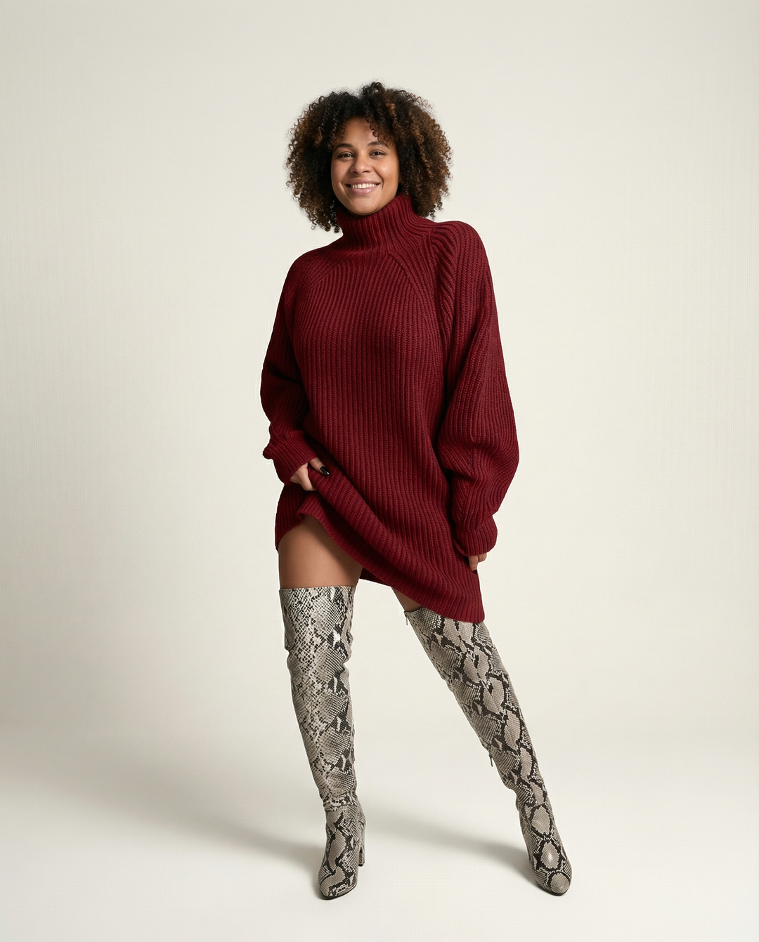 Oversize Maglione Abito