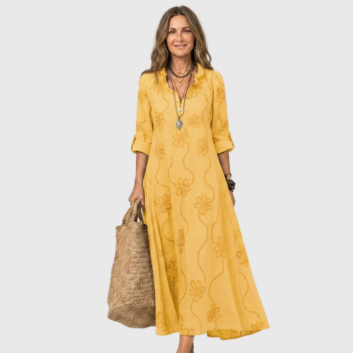 Nivara – Maxi in Tessuto Abito