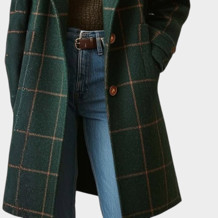 Kelira – A Quadri in Tessuto Cappotto