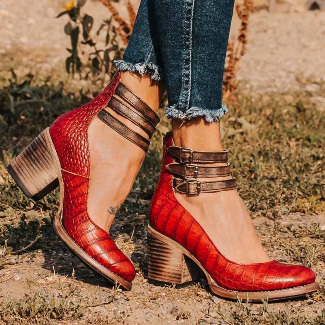 Navira – Con Cinghie in Pelle Scarpe con Tacco