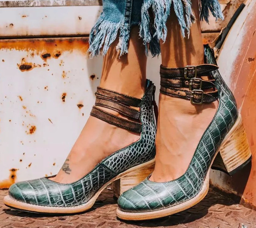 Navira – Con Cinghie in Pelle Scarpe con Tacco