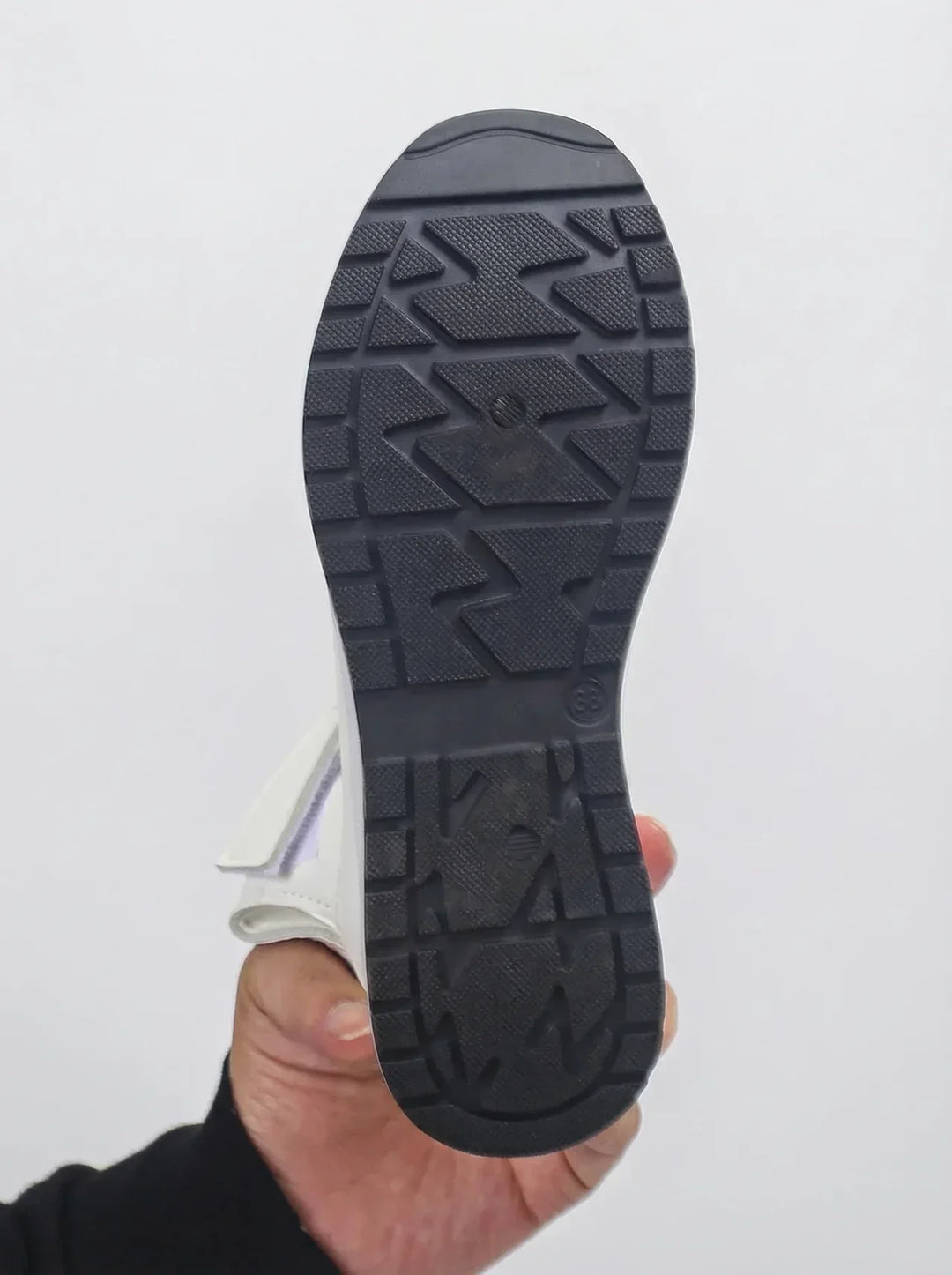 Orlise – Zeppa e Cinturino in Velcro con Suola in Gomma, Sandali