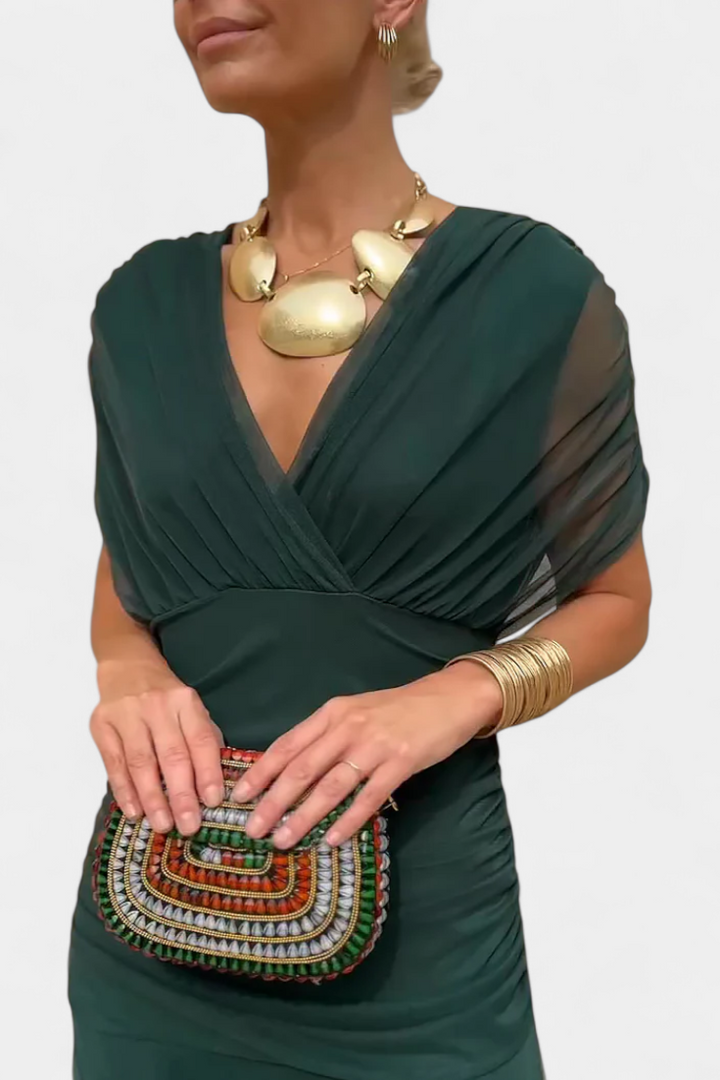 Lavenham - Abito con scollo a V morbido al tatto ed elegante