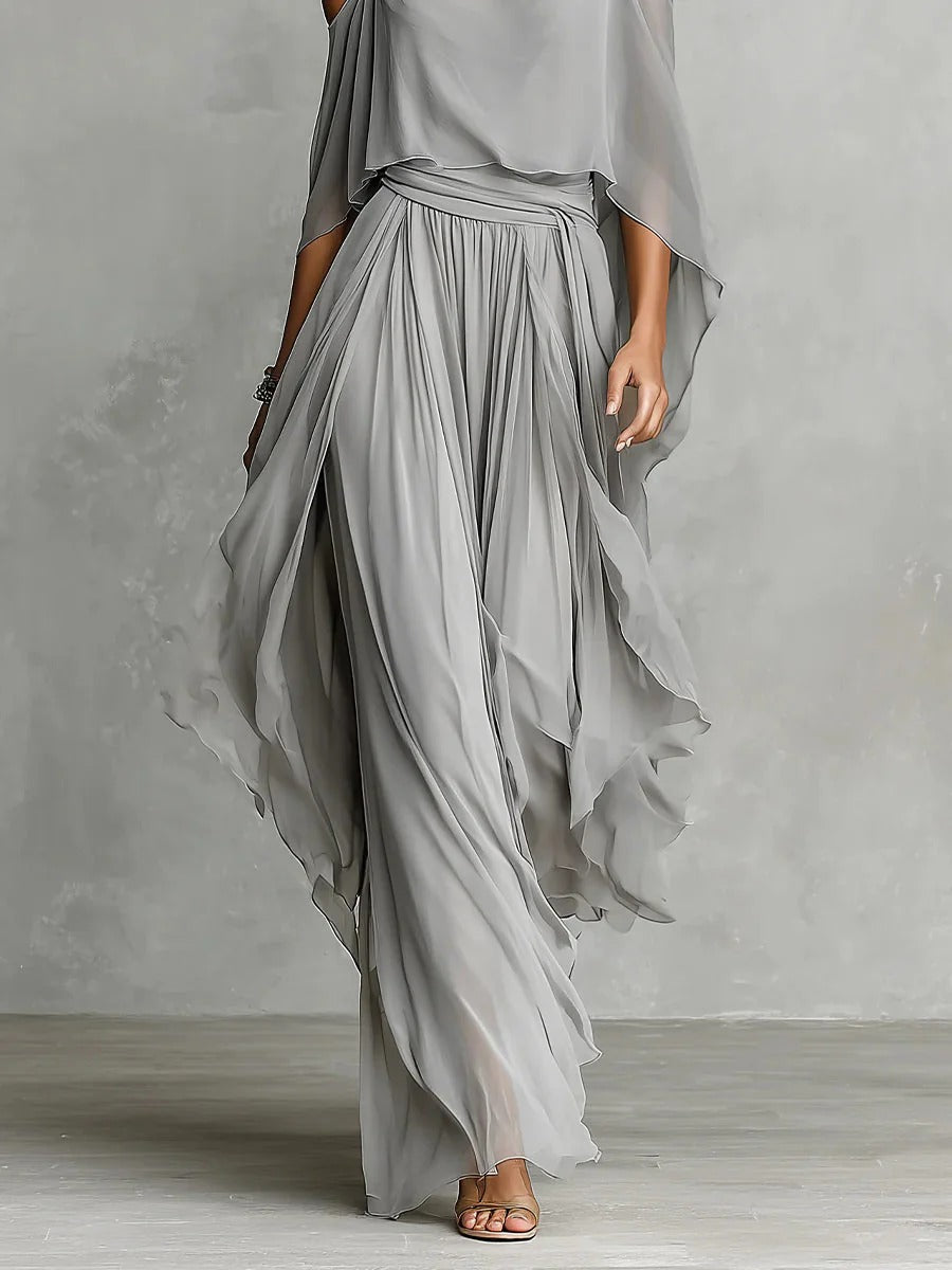 Kevara – A Spalle Scoperte in Chiffon, Completo