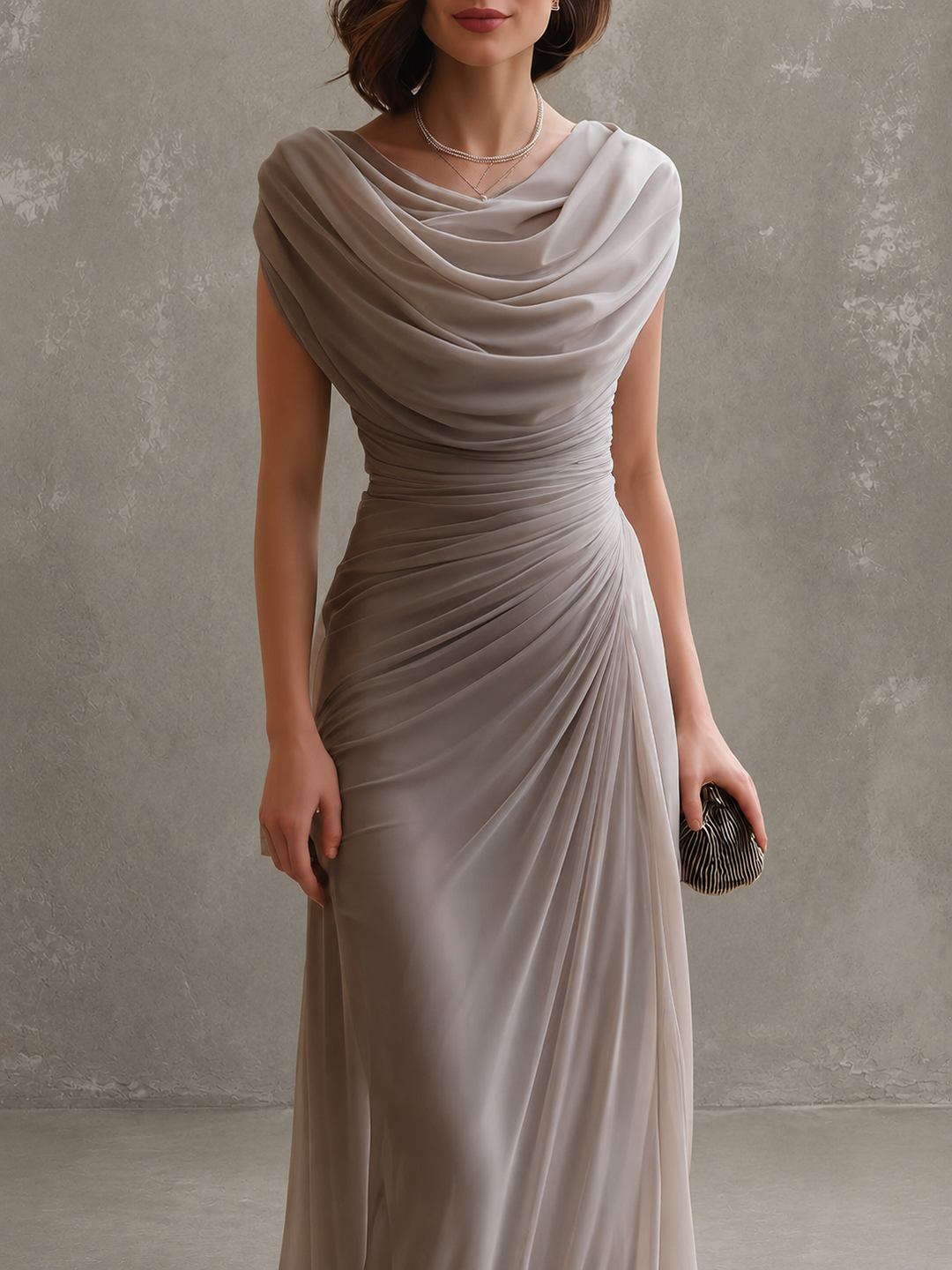 Seliva – Abito Maxi Drappeggiato