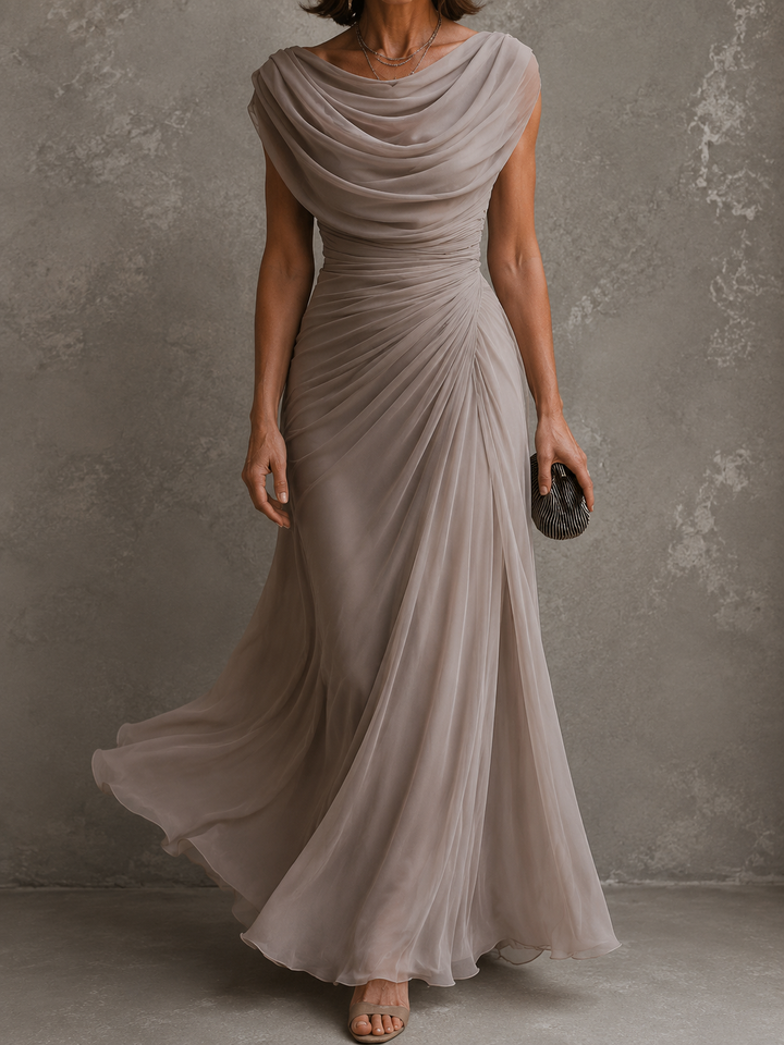 Seliva – Abito Maxi Drappeggiato