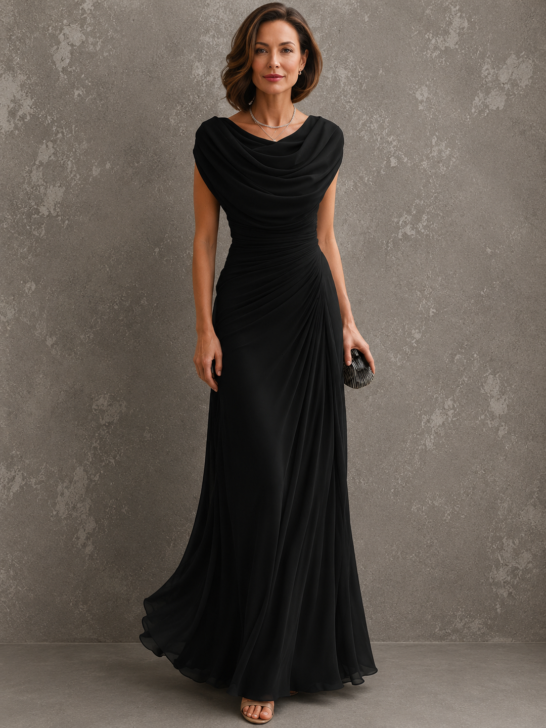 Seliva – Abito Maxi Drappeggiato