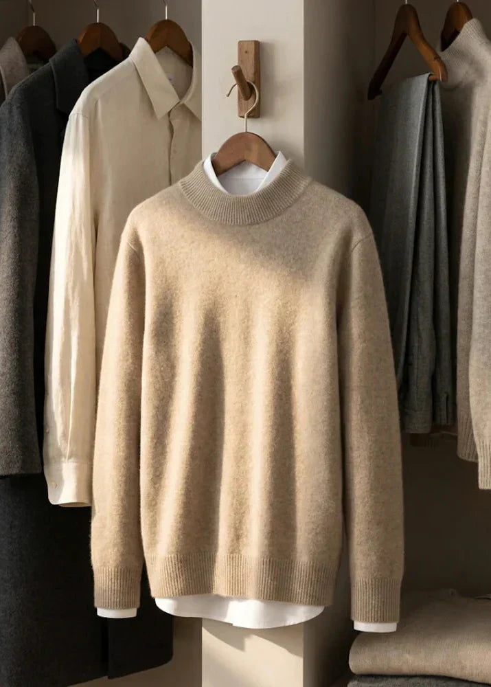 Orvyn – A Maglia Fine in Misto Cashmere, Maglione