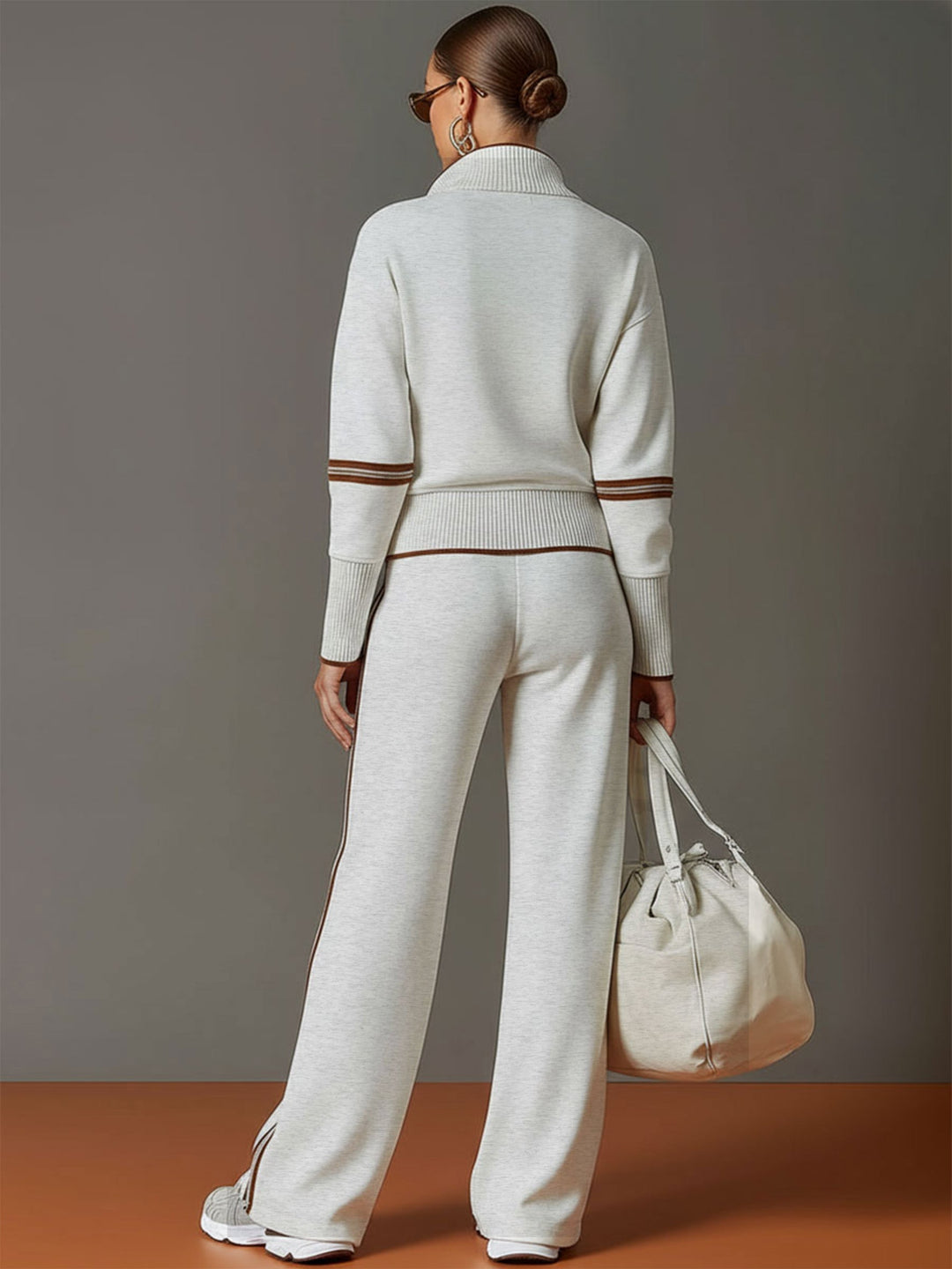 Mireva – Completo con Blusa e Pantaloni a Gamba Larga