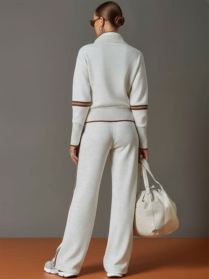 Mireva – Completo con Blusa e Pantaloni a Gamba Larga