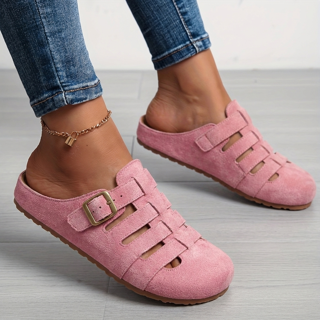 Veslyn – Con Cut-Out e Fibbia Laterale, Mules
