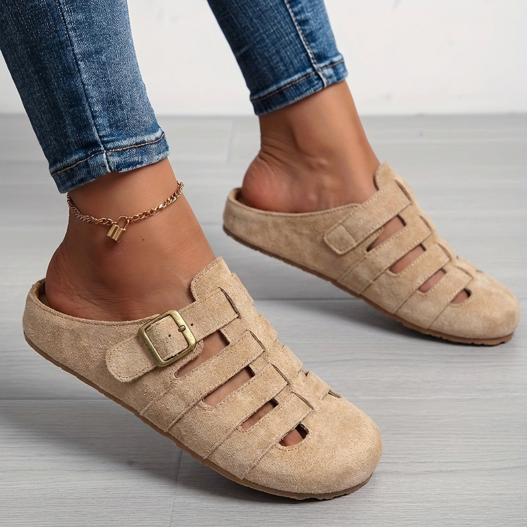 Veslyn – Con Cut-Out e Fibbia Laterale, Mules