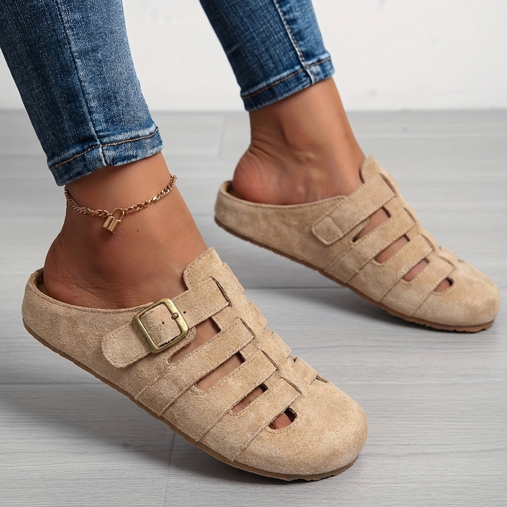 Veslyn – Con Cut-Out e Fibbia Laterale, Mules