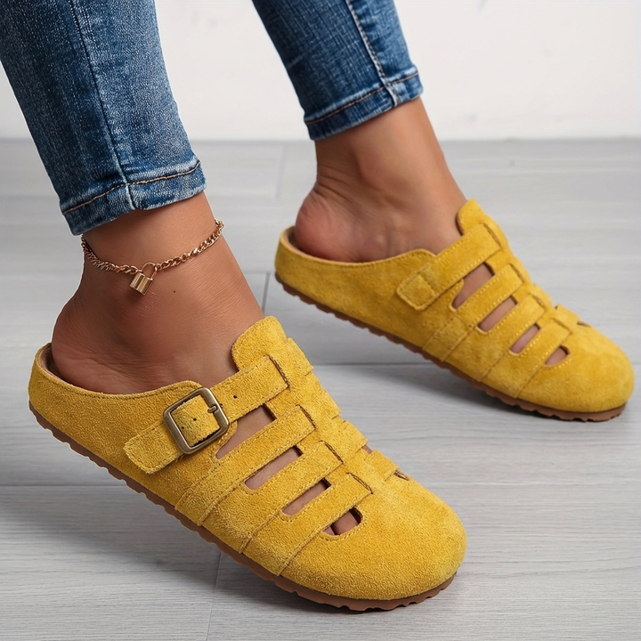 Veslyn – Con Cut-Out e Fibbia Laterale, Mules