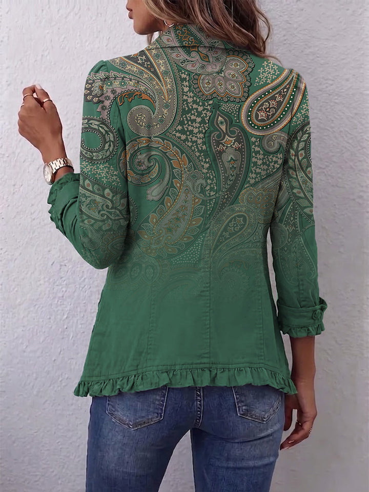 Nalira – Orlo a Volant in Misto Cashmere Giacca