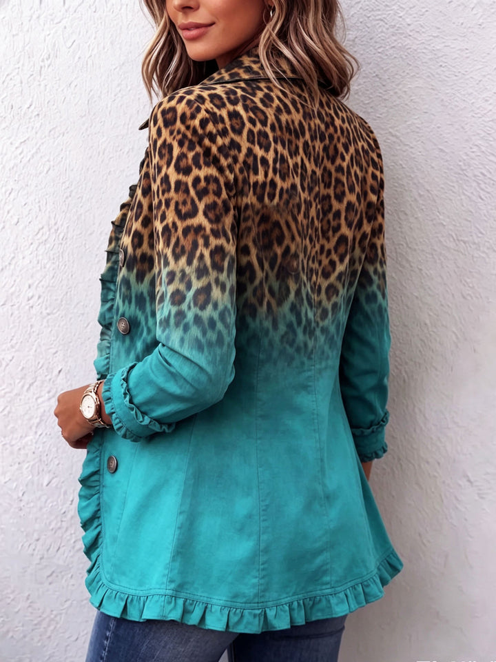 Nivaya – Giacca Blazer a Stampa Leopardata
