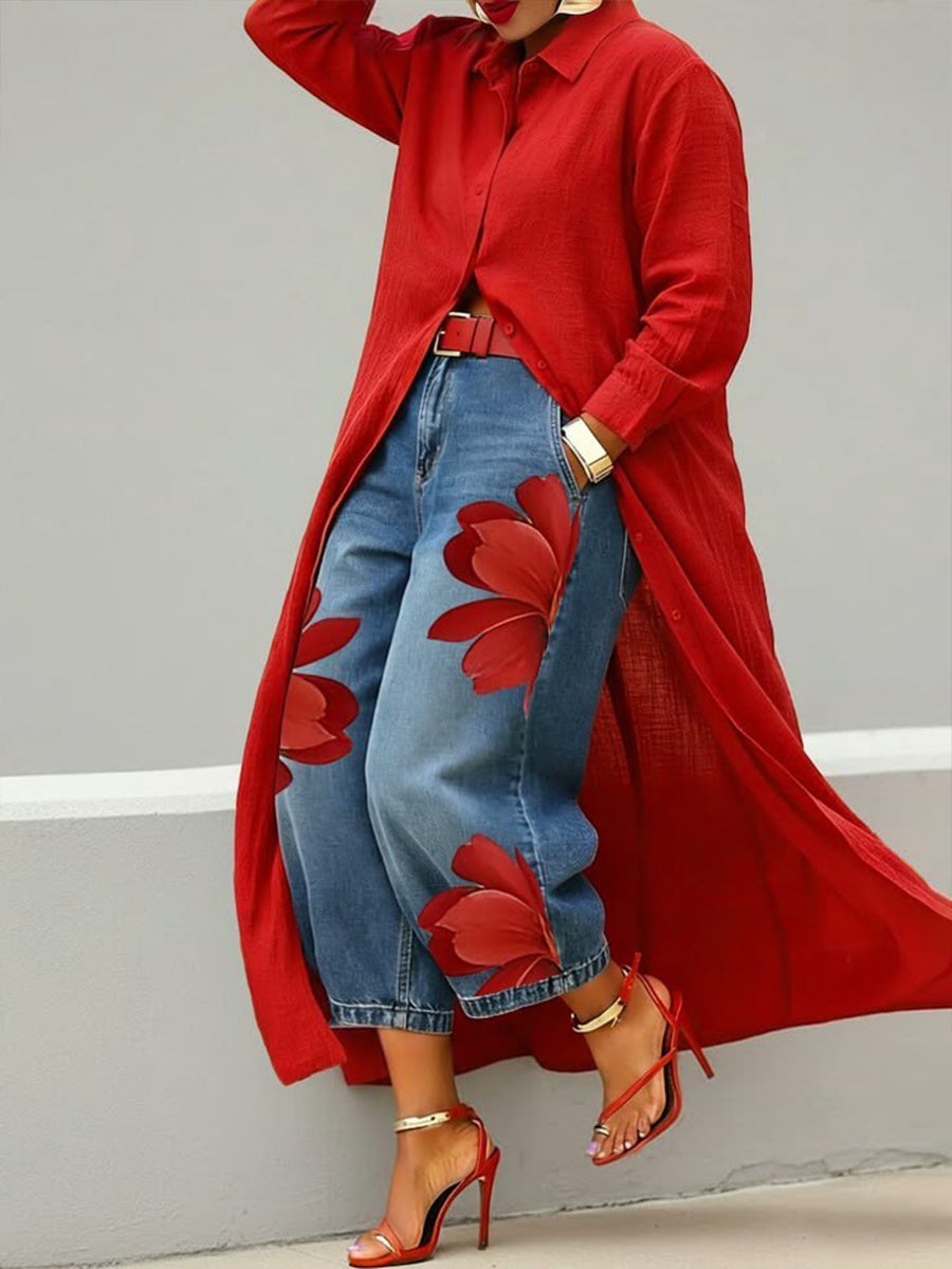 Nivara – Floreale Denim Completo