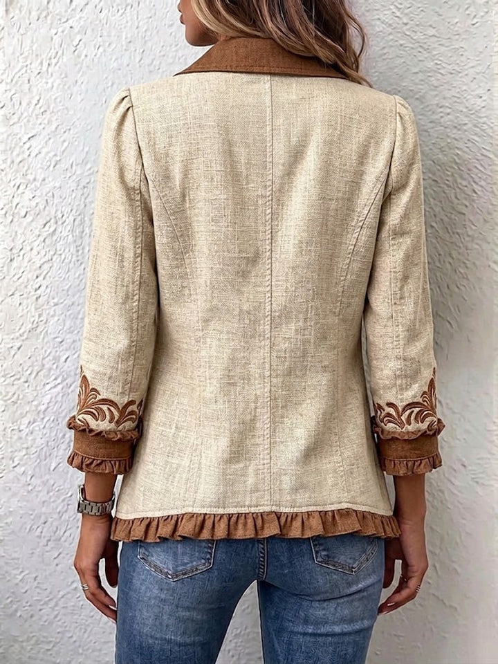 Novira – Aperta con Ricamo Floreale, Giacca