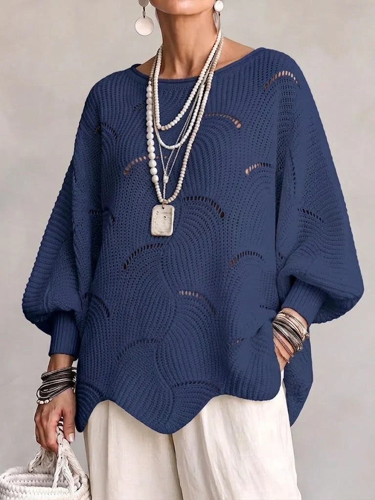 Velira – Ondulato a Maglia Aperta Maglione