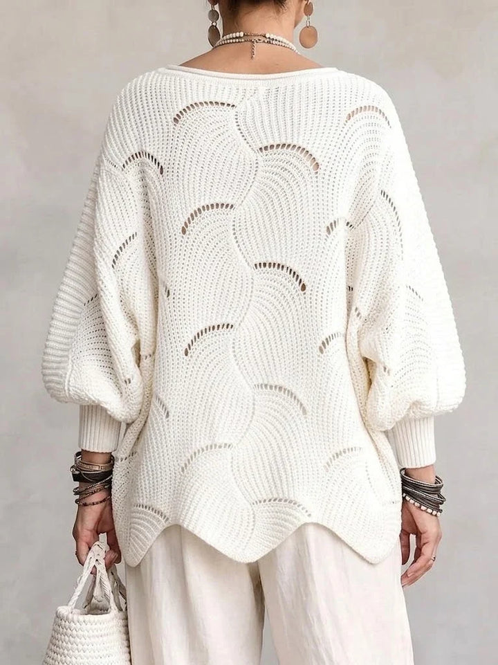 Velira – Ondulato a Maglia Aperta Maglione