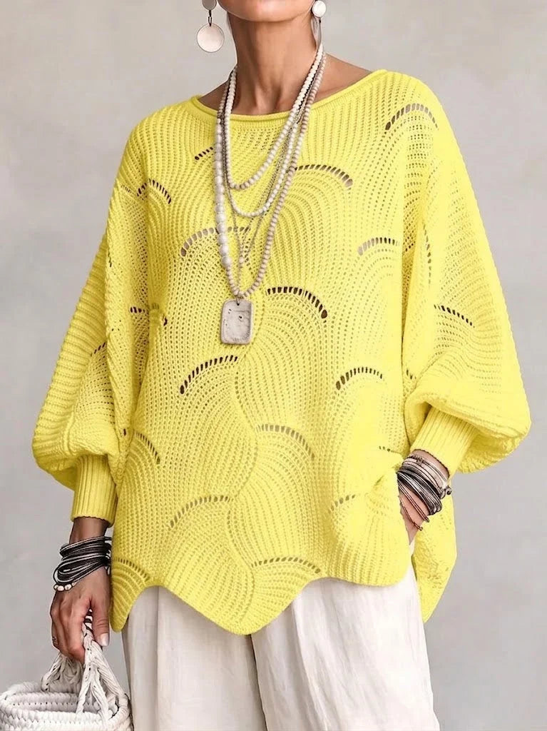 Velira – Ondulato a Maglia Aperta Maglione